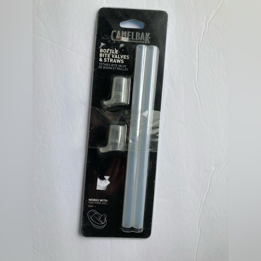 CamelBak Eddy+ Bottle Bite Valves & Straws – Clear (2-Pack)